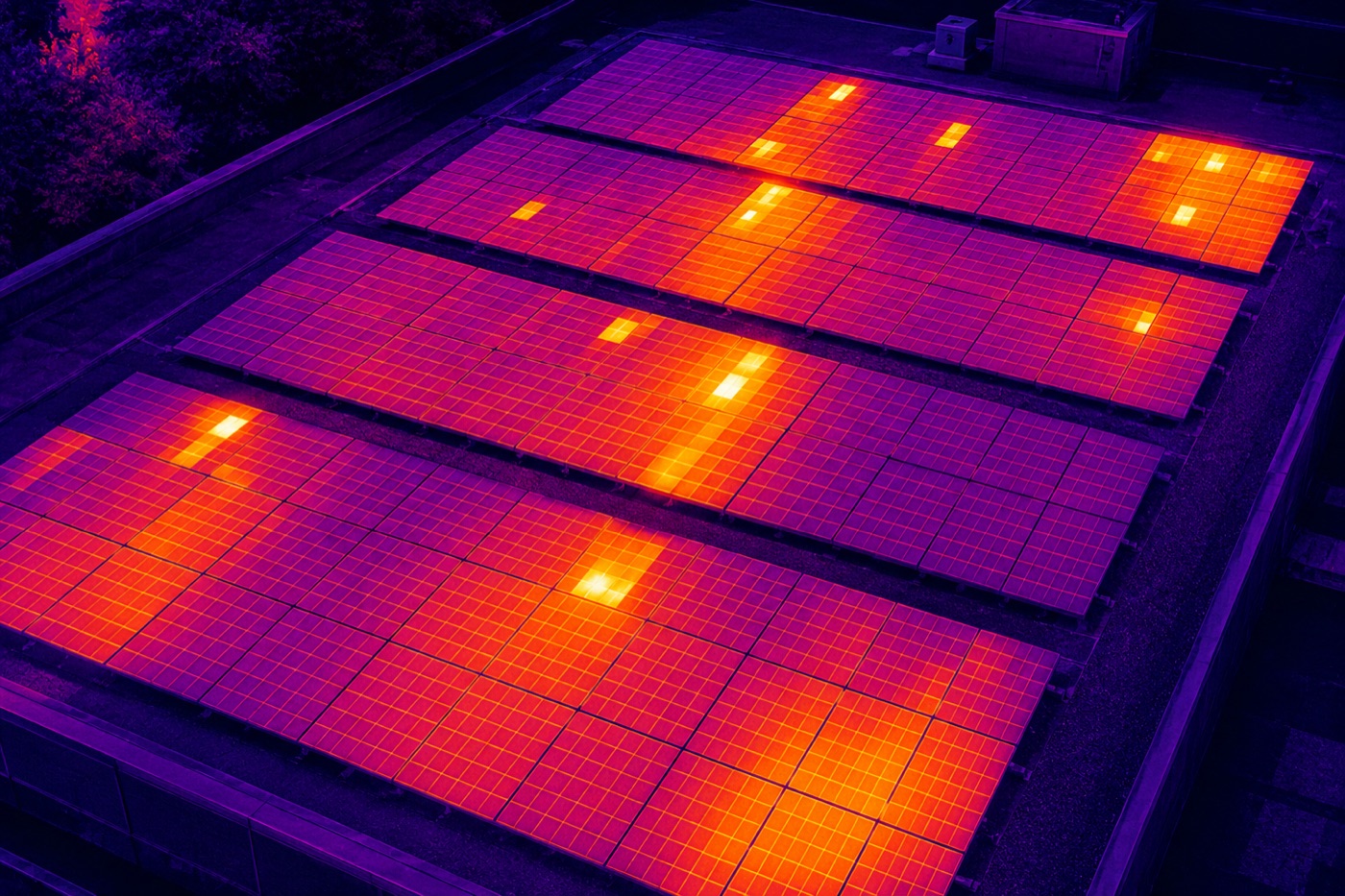 Thermographie panneaux PV
